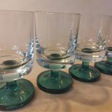 Four stemmed liqueur glasses 1970