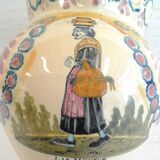 Vintage Arcachon earthenware pitcher