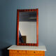 Mahogany mirror - scandinavia, 1960s