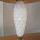 Art deco table lamp in opaline and brass
