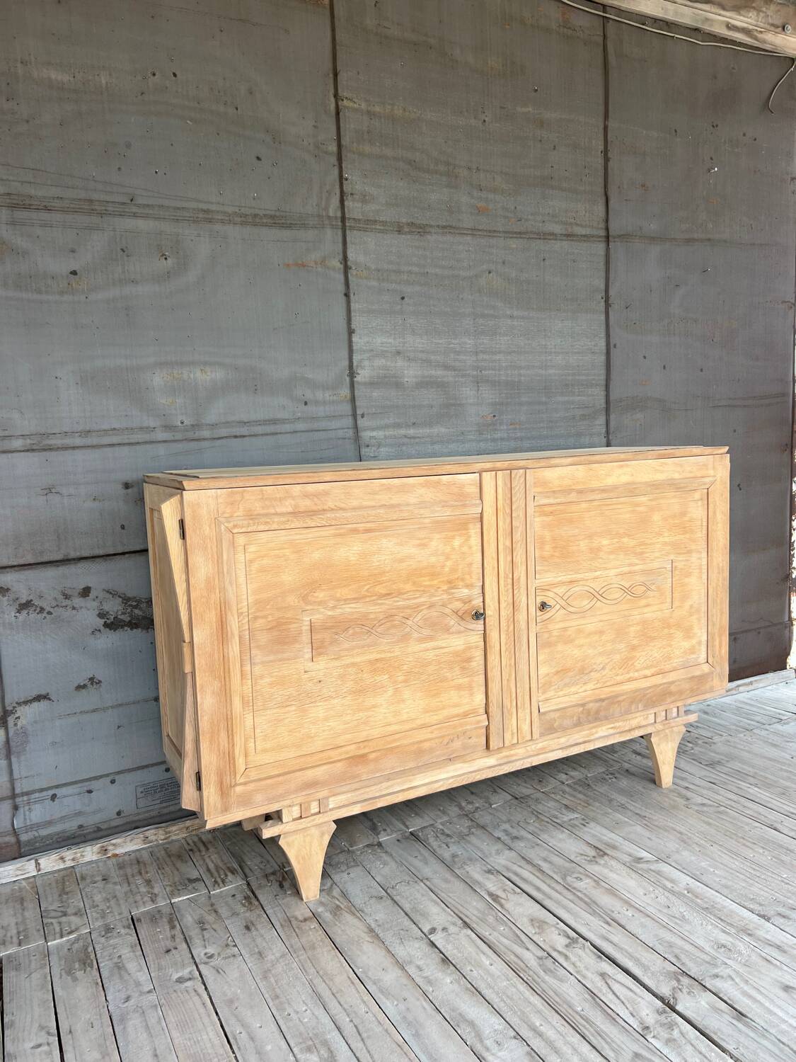 Ancien buffet bois brut