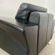 Lot 2 roche bobois designer leather armchairs 80s vintage custom aviator shape