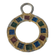Vintage lead and talosel mirror by Iréna Jaworska 70s
