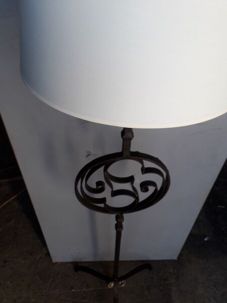 Lamppost wrought iron ep 1930/40 art deco