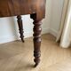 Table ronde convertible demi-lune en bois massif