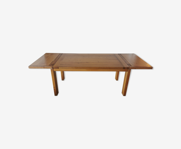 Table à rallonge en orme massif par la Maison Regain