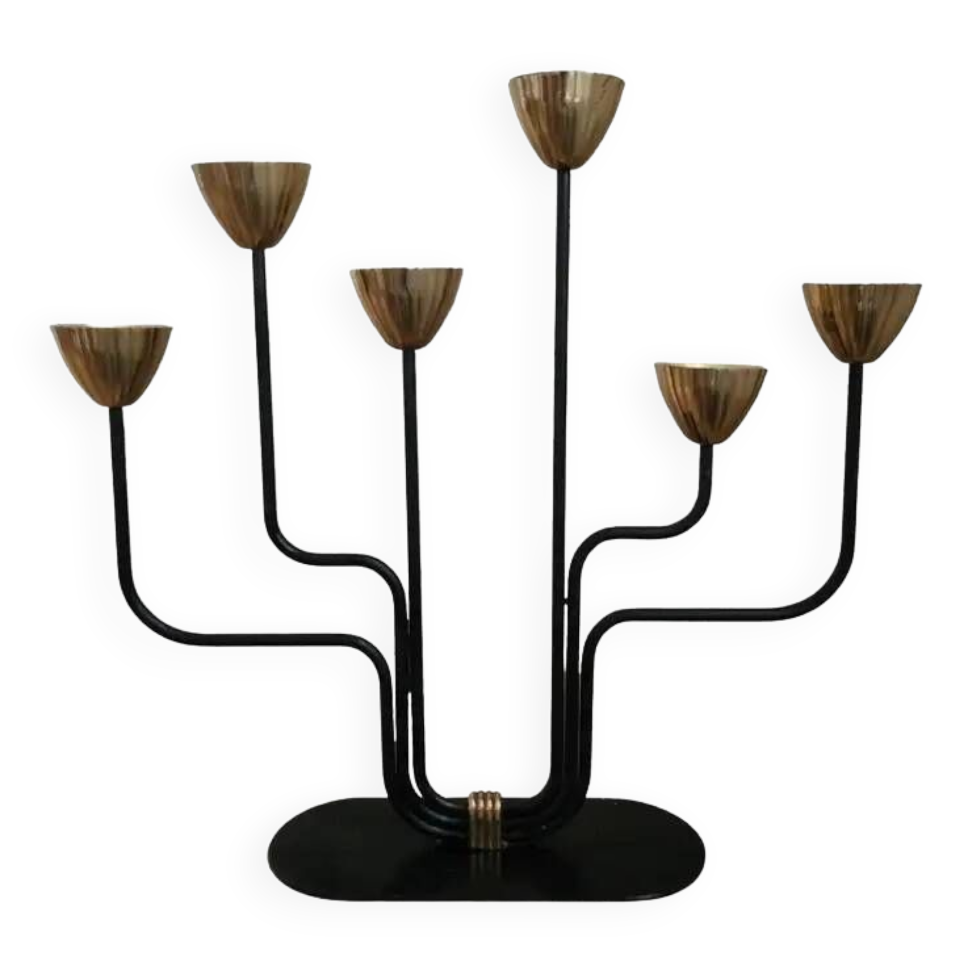 Scandinavian chandelier by Ystad Metall, Gunnar ANDER - 1960