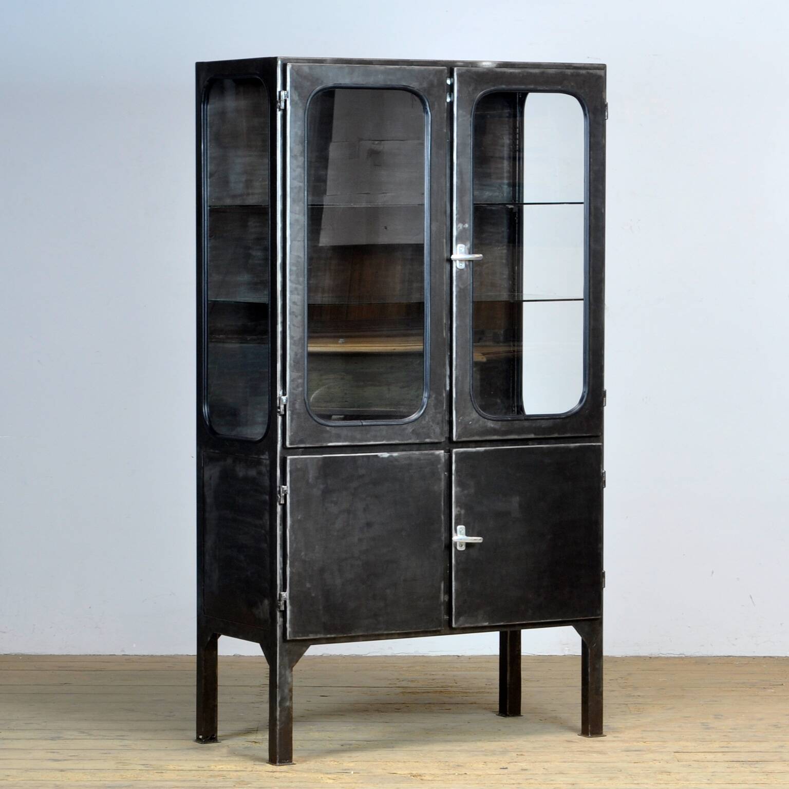 Polished Medical Cabinet, 1970's