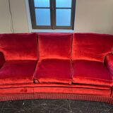 1970s velvet sofa