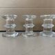Set of 3 Littala candlesticks / Timo Sarpaneva / 1966