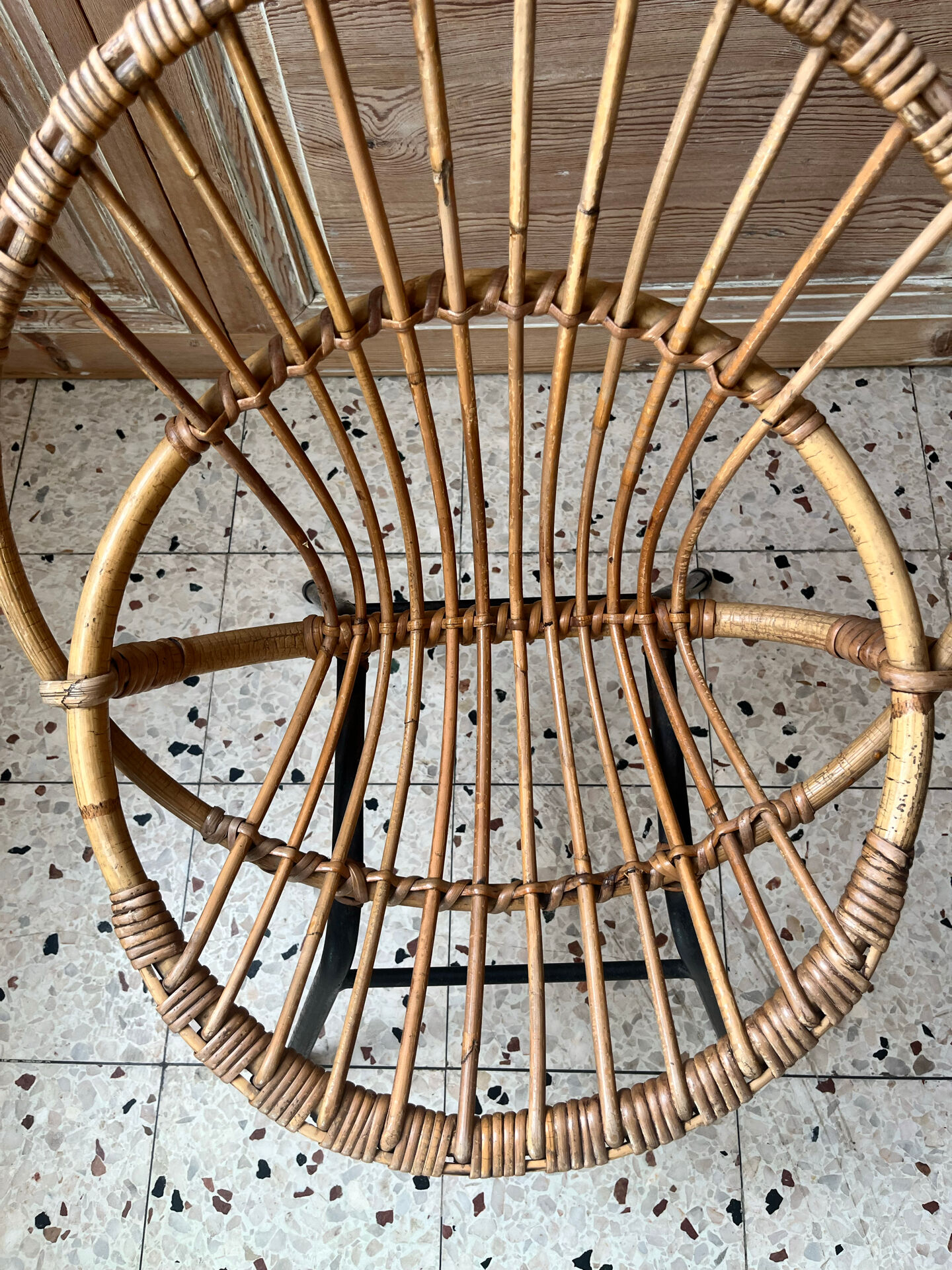 Child's rattan armchair