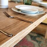 Solid oak farmhouse table 220 X 80 cm