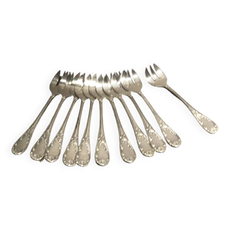 Silver metal forks