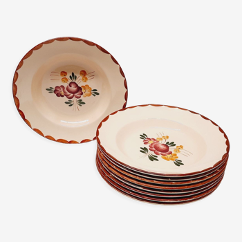 Set 9 assiettes creuses Longchamp