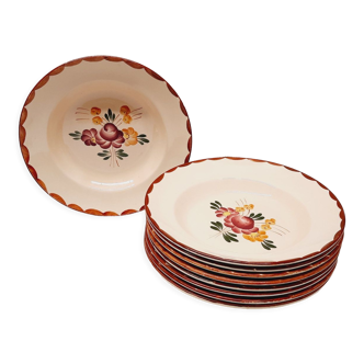 Set 9 assiettes creuses Longchamp