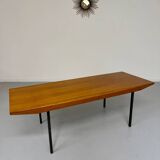 Ancienne table basse bois design Wilhelm Renz style scandinave vintage an60