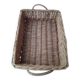 Wicker storage basket