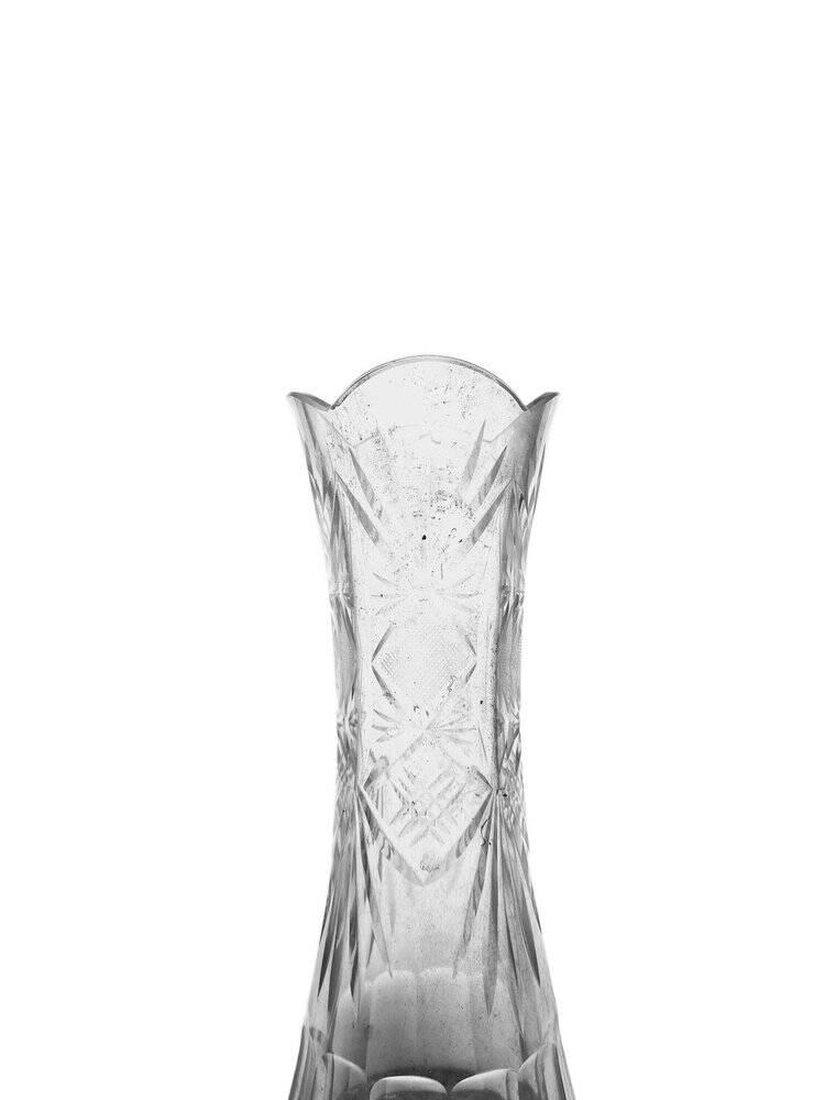 Vintage Polish crystal vase, 1930s