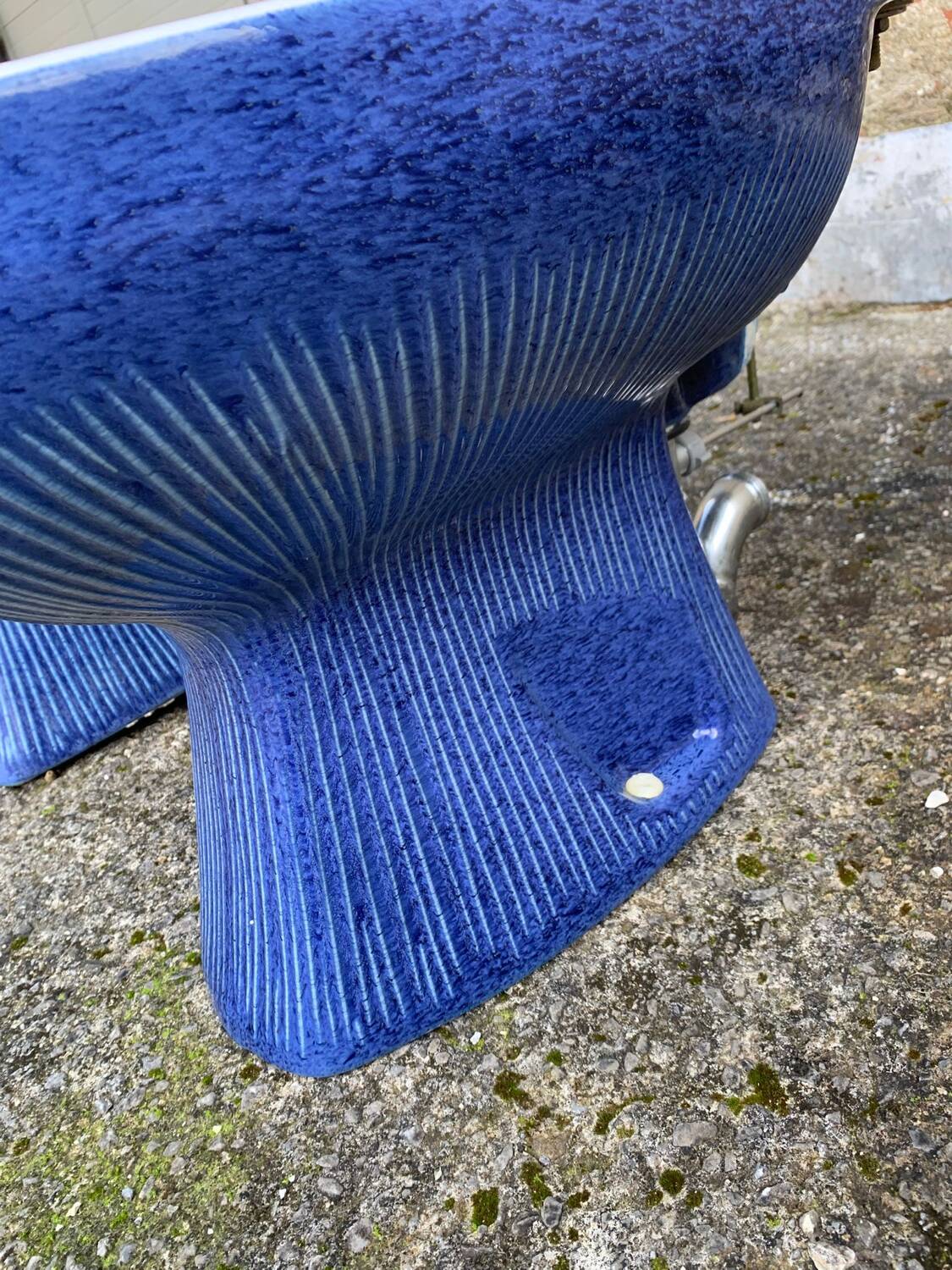Ensemble bleu "Gardenia" d'Antonia Campi pour Richard Ginori.