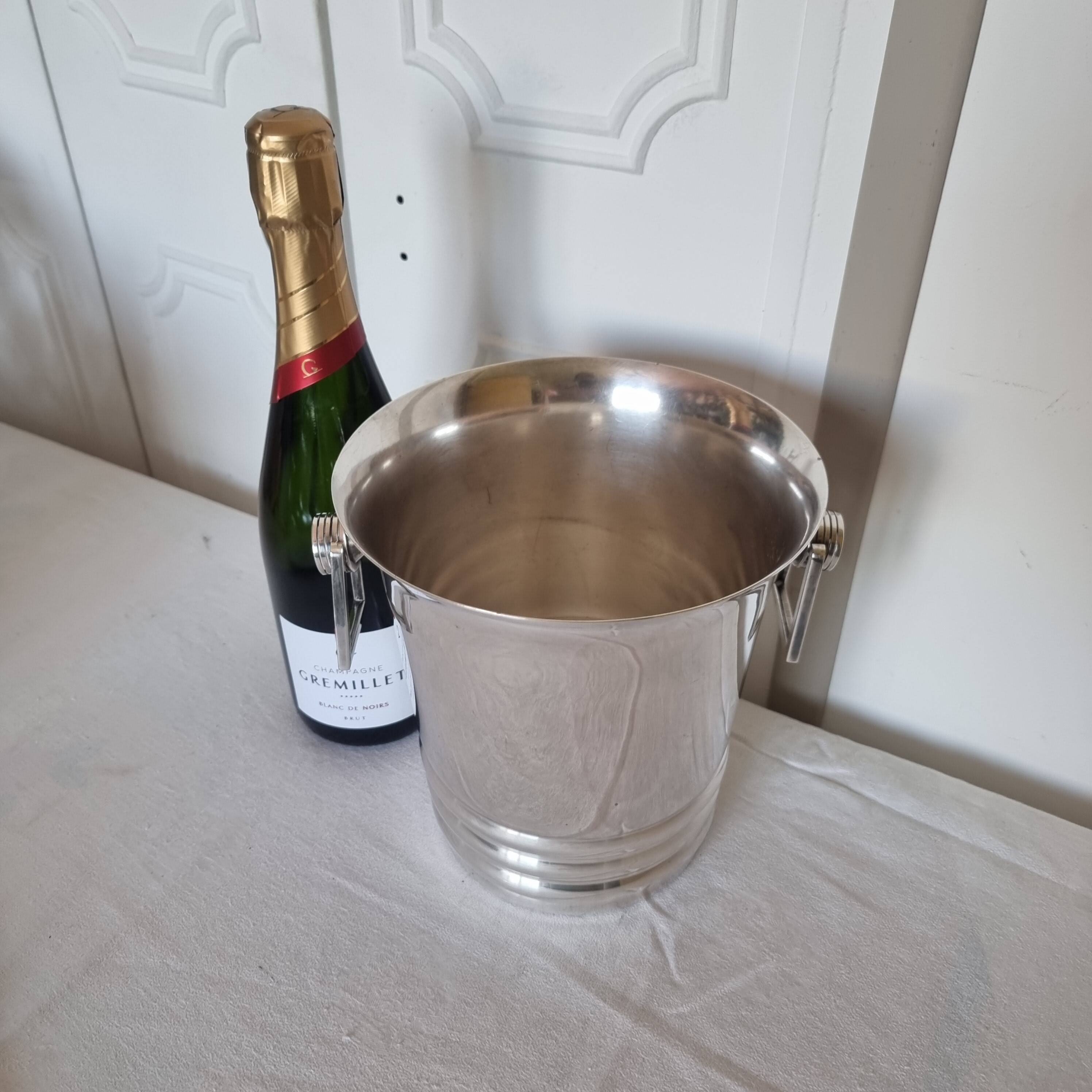 Art Deco silver-plated champagne bucket from Argit Paris, 19th century