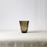 Smoked tourbillon vase glassware Luminarc d'Arques