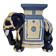 Ceramic XL plant stand 43cm Elephant bleu white