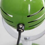 Applique murale orientable tchécoslovaque des années 1970, par Stanislav Indra, chromée et verte