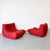Pair of Togo lounge chairs by Ligne Roset