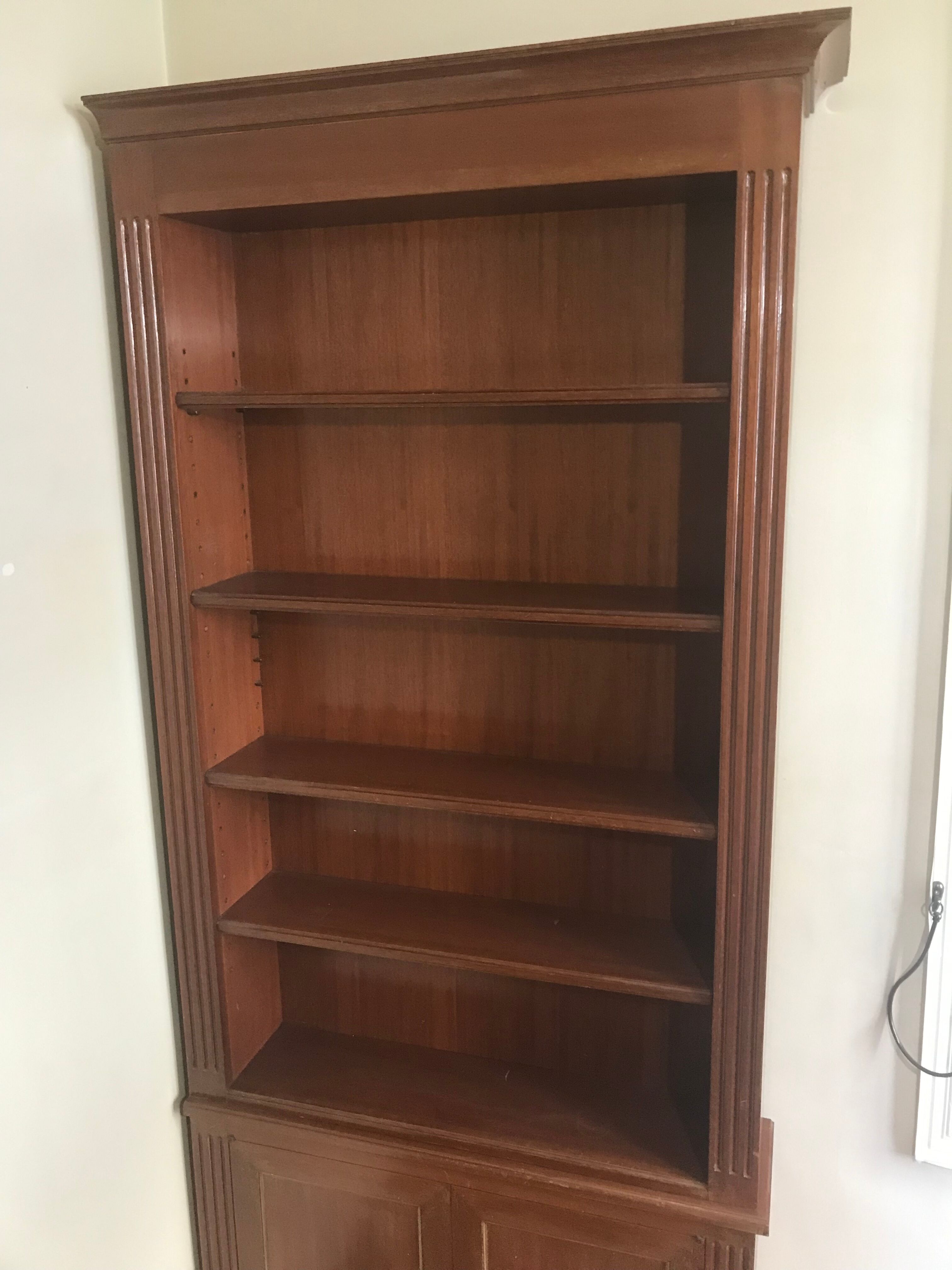 Antique wood bookcase furniture Napoleon III style