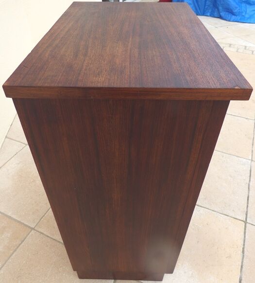 Bar furniture year 1940 inside veneered in light wood with linen canvas