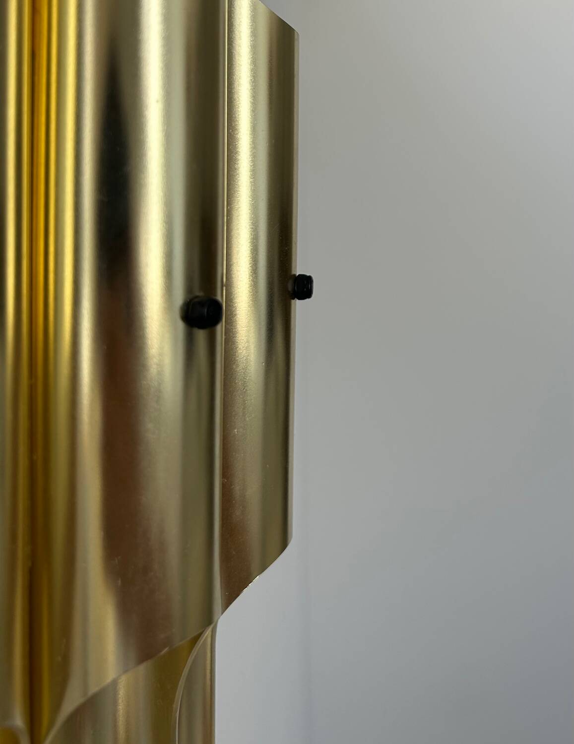 Vintage bent karlby "pan" wall lamp, brass, lyfa denmark 1960