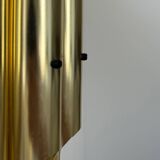 Vintage bent karlby "pan" wall lamp, brass, lyfa denmark 1960