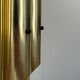 Vintage bent karlby "pan" wall lamp, brass, lyfa denmark 1960