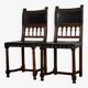 Paire de chaises Henri II – Modèles classiques en bois