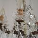 Lustre Rococo 8 lights in glass and antique bronze crystal 5199