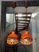 Pair of Pan Leuchten ceramic pendant lights