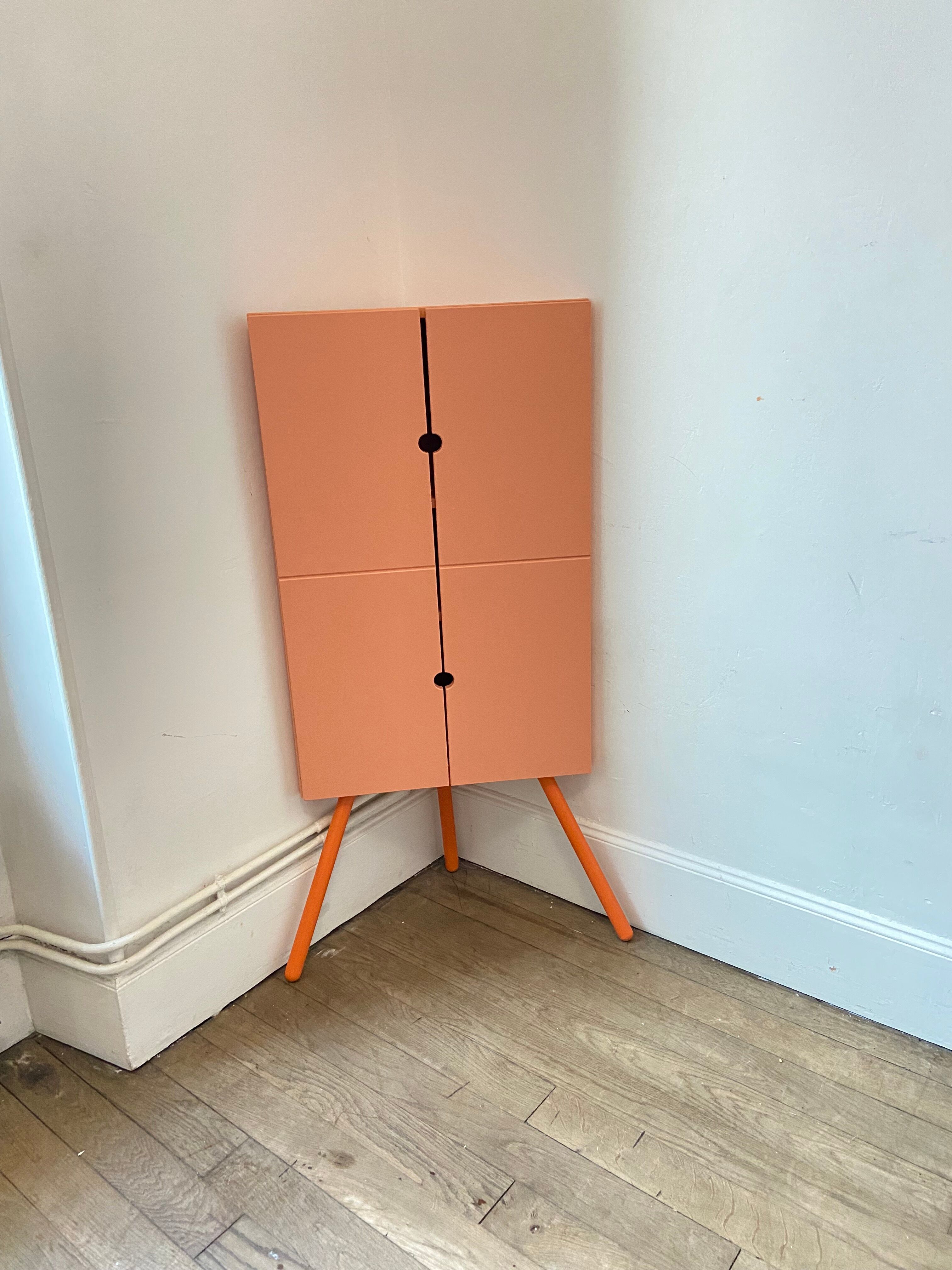 Mini corner cabinet pink IKEA model PS 2014