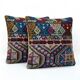 Set of 2 vintage kilim cushion covers 48x51 cm