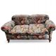 Floral fabrics / classic sofa / stunning condition, weighty sofa 100 kg