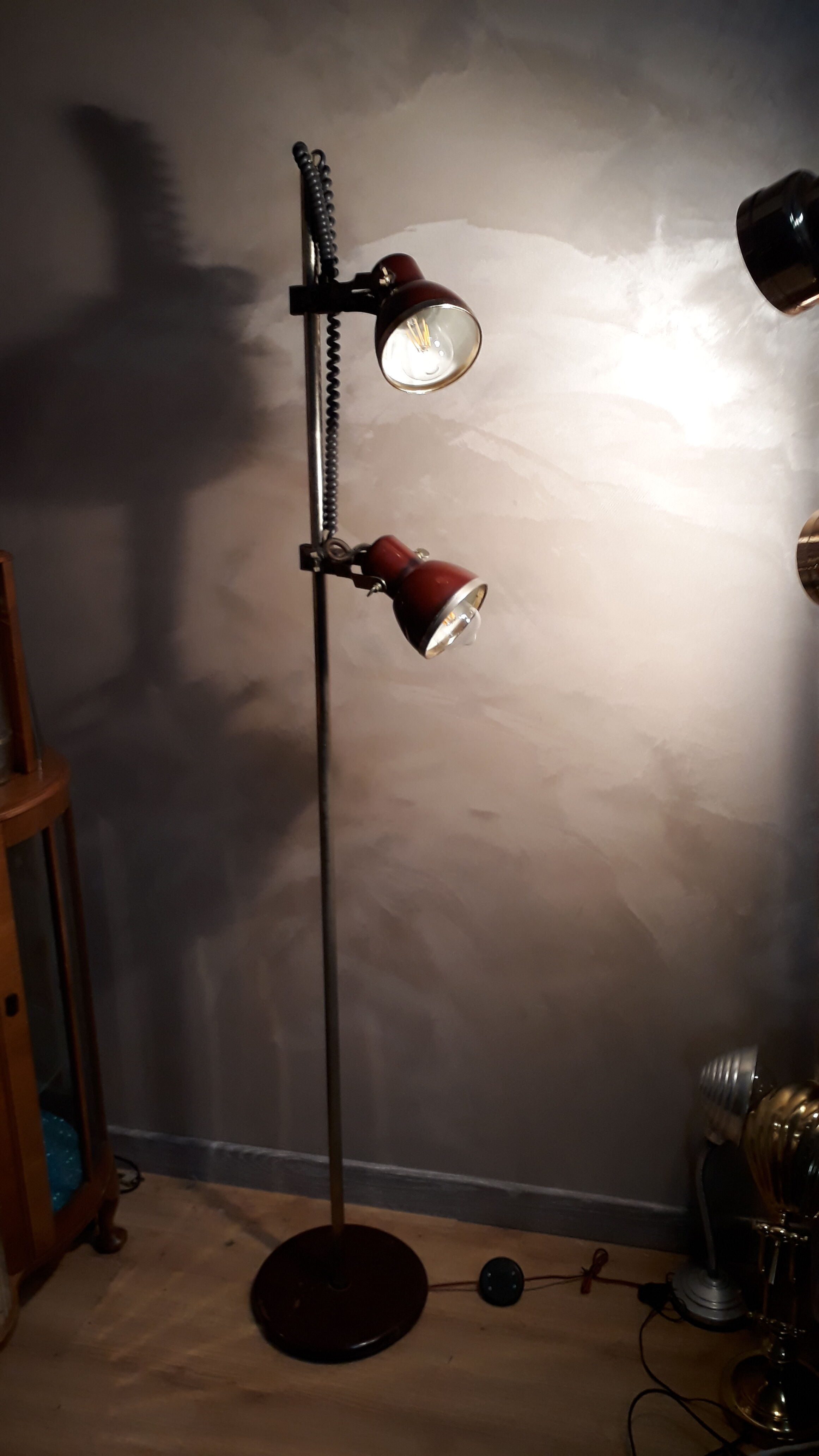 fase red lamppost 1950 2 spots