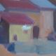 Canvas mountain village
