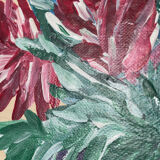 Still life bouquet of flowers painting on canvas signed Morent