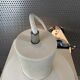 1970s white satin Italian wall lamp by Grignani for Luci