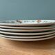 Set of 6 flat plates Terre de Fer Moulin des Loups & Hamage