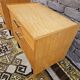 Pair of vintage 1970 blond wood bedside tables