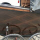 Landau of the years 1920-1930 in wood and leather