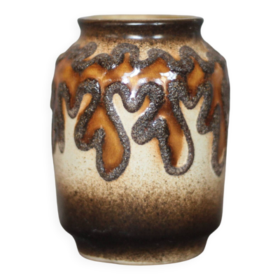 Vase céramique VEB Haldensleben, West Germany, vase fat lava, 3054