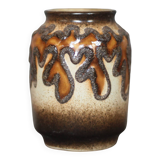 Ceramic vase VEB Haldensleben, West Germany, fat lava vase, 3054