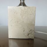 Travertine lamp by Philippe Barbier 1970