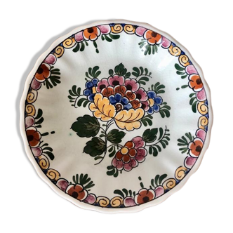 Dish in Delft faince, hand-painted